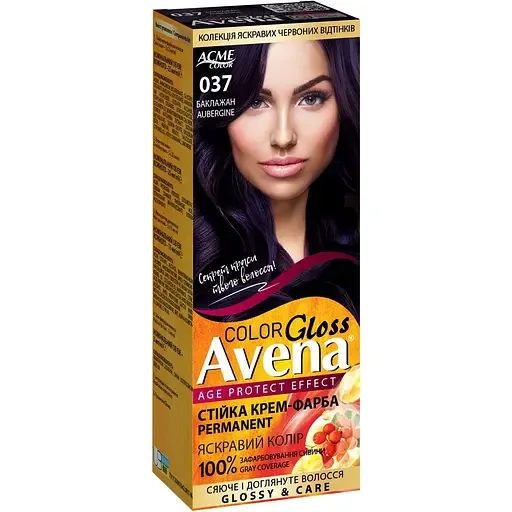 Cтійка крем-фарба для волосся Avena Gloss Color