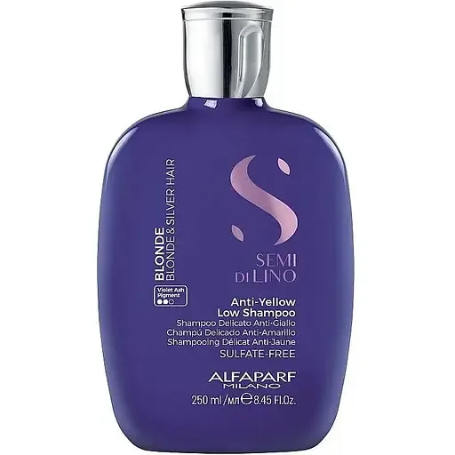 Шампунь для світлого волосся Alfaparf Milano Semi Di Lino Blonde Anti-Yellow Low Sulfate Free Shampoo 250 мл