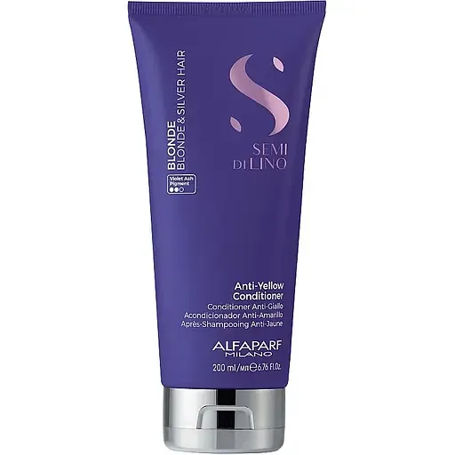 Кондиціонер для світлого та знебарвленого волосся Alfaparf Milano Semi Di Lino Blonde Anti-Yellow Conditioner, 200 мл