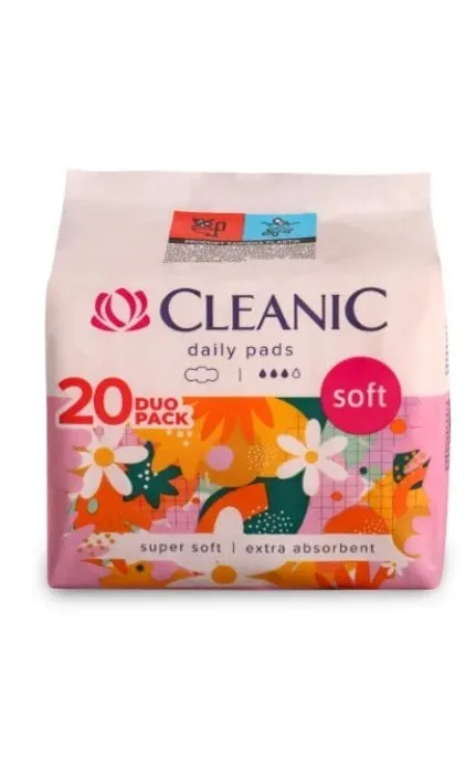 Прокладки жіночі Cleanic Soft Daily Duo Pack 20 шт