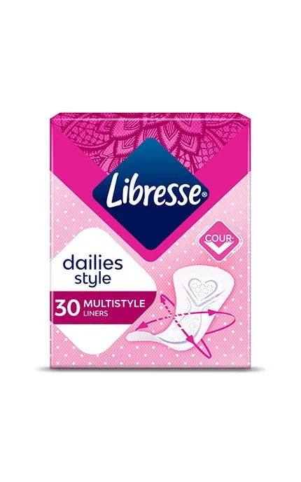 Прокладки жіночі щоденні Libresse DailyFresh Multistyle Plus 30 шт