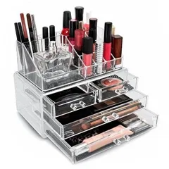 Органайзер для косметики Cosmetic Storage Box 4 ящики 24 клітинки Прозорий пластик Акрил (24KSMGNZR) TIN66