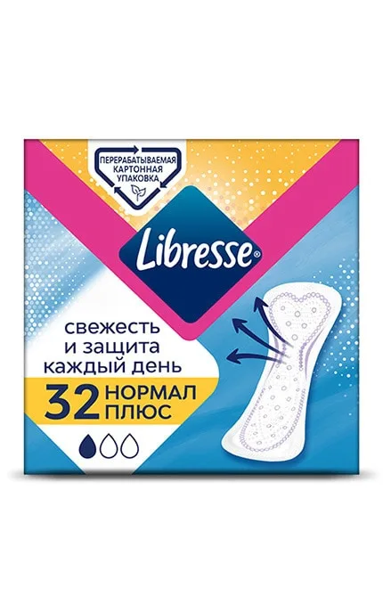 Прокладки жіночі щоденні Libresse DailyFresh Normal Plus 32 шт