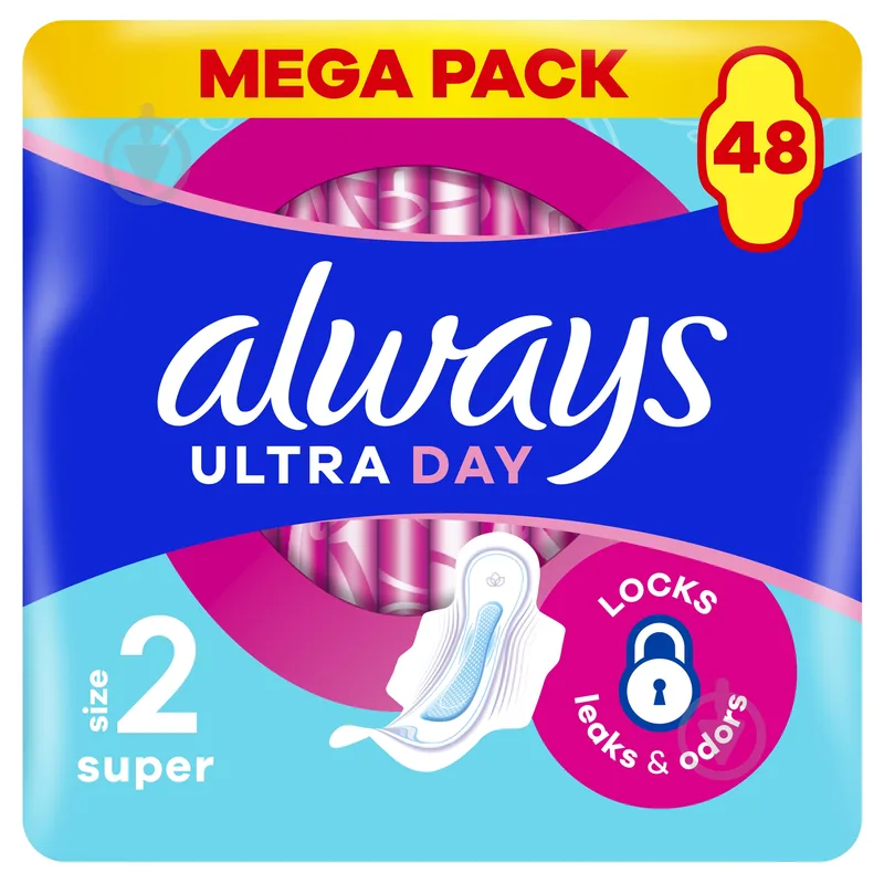 Прокладки гігієнічні Always Ultra Day Super (Розмір 2) 48 шт.