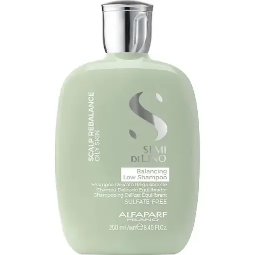 Безсульфатний шампунь для жирної шкіри голови Alfaparf Milano Semi Di Lino Scalp Rebalance Balancing Low Sulfate Free Shampoo 250 мл
