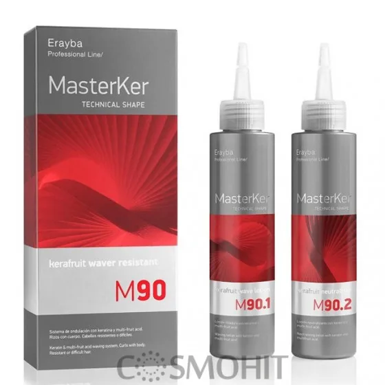 Erayba Masterker M90 Kerafruit Waver Resistant - Набір для створення чітких локонів: лосьйон 150 мл + нейтралізатор