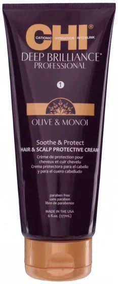 CHI Deep Brilliance Olive & Monoi Soothe & Protect - Захисний крем для шкіри голови і волосся