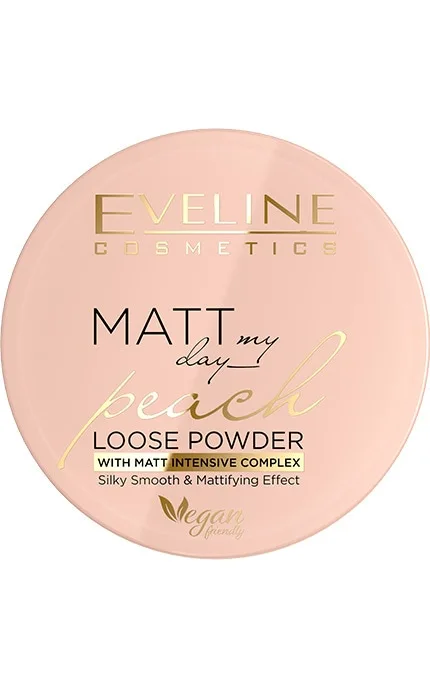 Пудра для обличчя Eveline Cosmetics Matt My Day Peach матуюча розсипчаста 6 г