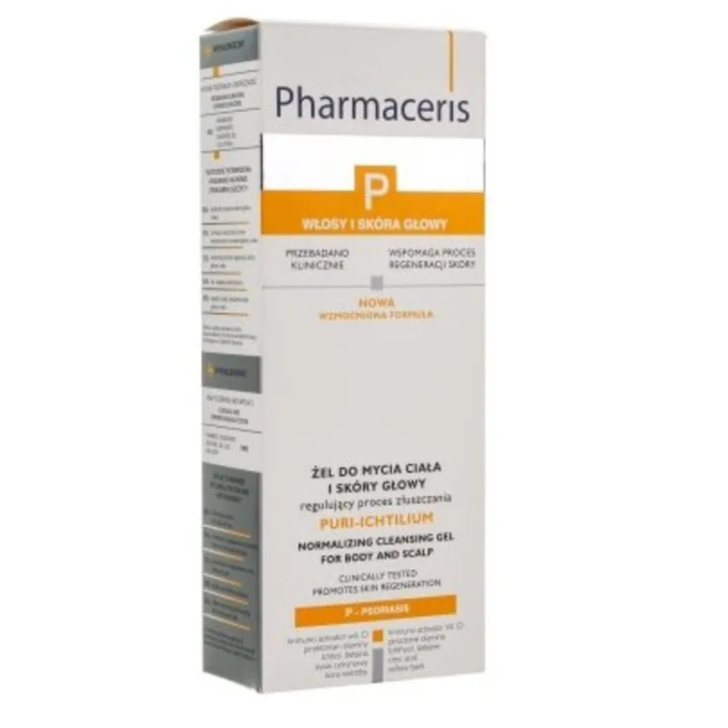 Гель для тіла та шкіри голови PHARMACERIS (Фармацеріс) P Puri-Ichtilium очищуючий при псоріазі 250 мл