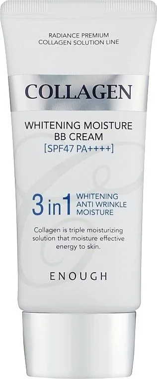 Крем для обличчя Enough Collagen ВВ освітлюючий 3 в 1 SPF 47, 50 мл