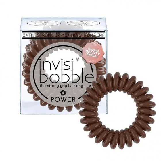 Invisibobble Power Pretzel Brown - Гумки для волосся экстра-сильной фіксації