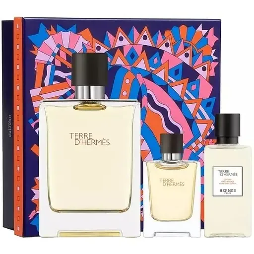 Подарунковий набір Hermes Terre D'Hermes: туалетна вода 100 мл + туалетна вода 12.5 мл + бальзам після гоління 40 мл