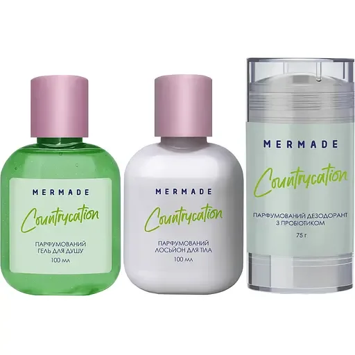 Парфумований набір для тіла Mermade Countrycation, гель для душу