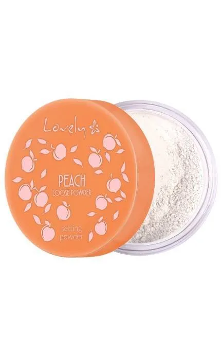 Пудра для обличчя Lovely Peach Loose з ніжним персиковим кольором та ароматом розсипчаста 9 г