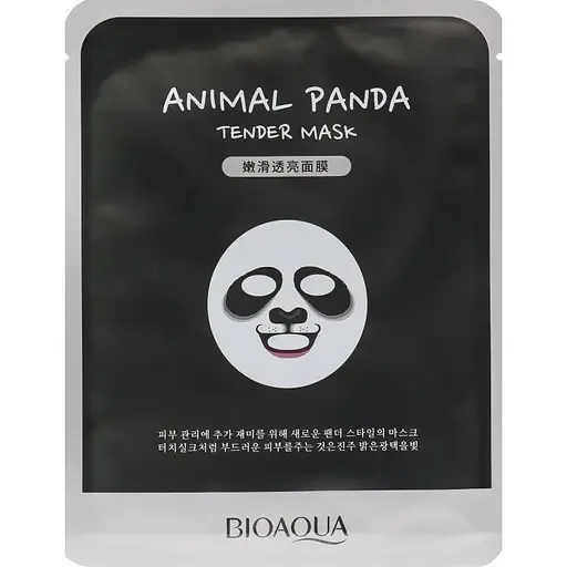 Маска-серветка для обличчя Панда пом'якшувальна BIOAQUA Animal Panda Mask (30г)