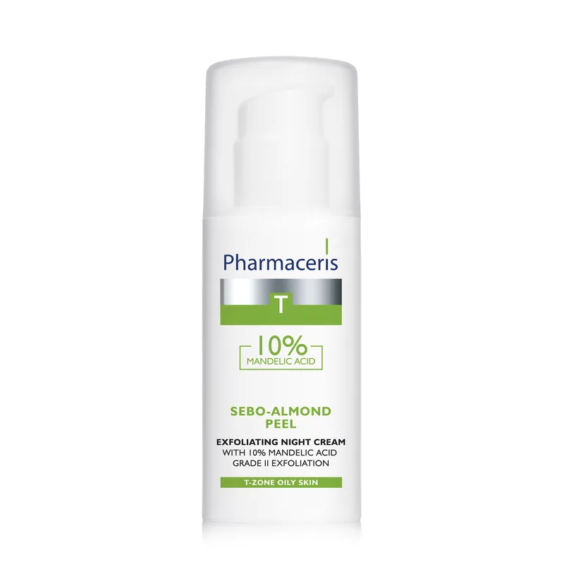 Пілінг-крем для обличчя PHARMACERIS (Фармацеріс) T Sebo-Almond Peel (Себо-алмонд піл) 10% II степінь відлущування 50 мл