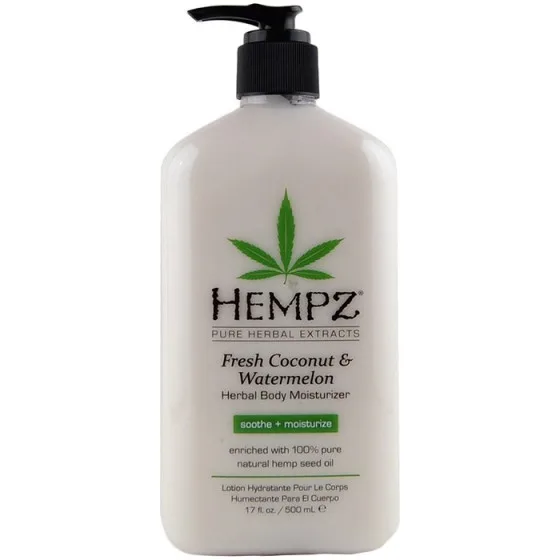 Hempz Fresh Coconut & Watermelon Herbal Body Moisturizer - Рослинний освіжаючий лосьйон для тіла Кокос і Кавун
