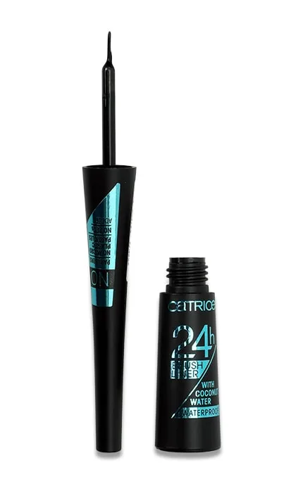 Підводка водостійка для очей Catrice 24h Brush Liner тон 010 Ultra Black 3 мл