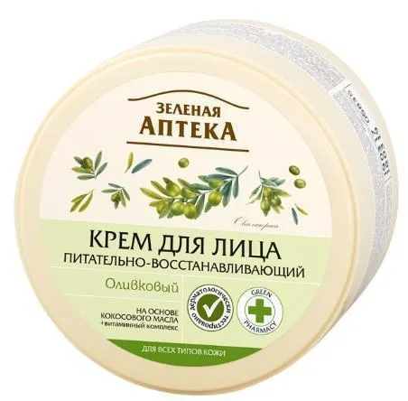 Крем для лица Зеленая Аптека Олива 200 мл