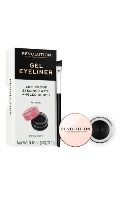 Підводка для очей Revolution Make Up Life-Proof Black гелева 3 г