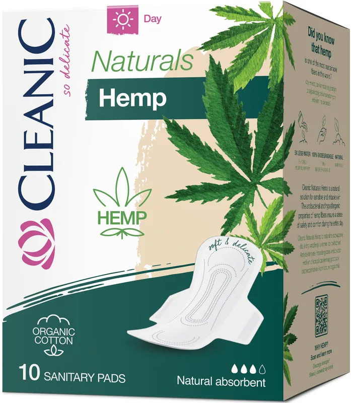 Прокладки гігієнічні Cleanic Naturals Hemp 10 шт.
