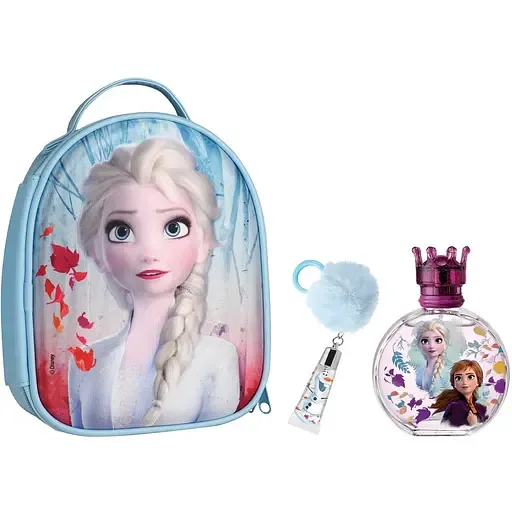 Набіп Frozen II для дівчаток: туалетна вода 100 мл + блиск для губ-брелок 6 мл
