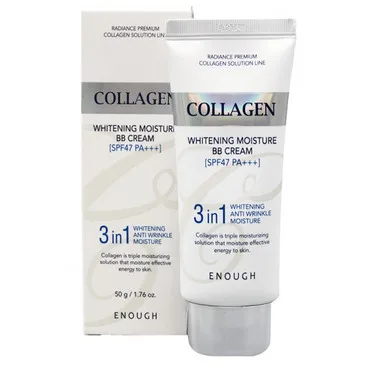 Освітлюючий ВВ крем з морським колагеном Enough Collagen 3 in 1 Whitening Moisture BB Cream SPF47/PA+++