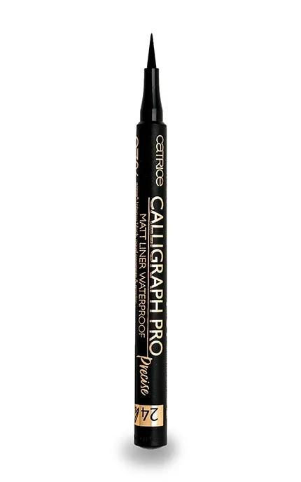 Підводка для очей водостійка Catrice Calligraph Pro Precise 24h Matt 010 Intense Black 1 мл