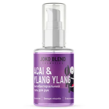 Антисептик-гель для рук з екстрактом асаї Joko Blend Acai & Ylang Ylang