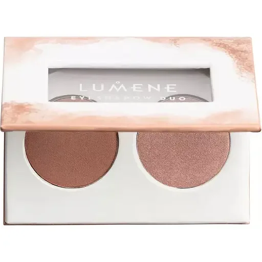 Подвійні тіні для повік Lumene Bright Eyes Eyeshadow Duo, відтінок Earthy Nudes, 3.2 г