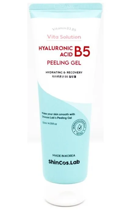 Пілінг-гель ShinCos.Lab Vita Solution Hyaluronic Acid B5 для м'якого видалення відмерлих клітин шкіри та очищення пор 120 мл