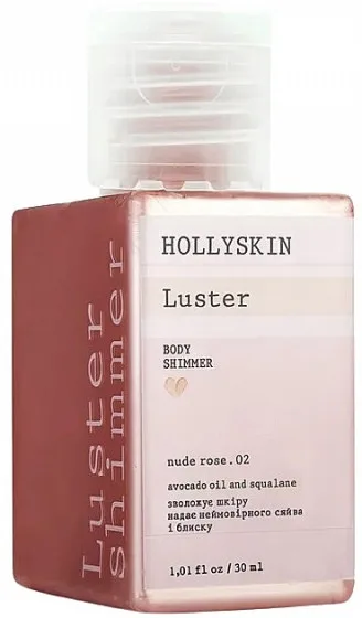 Шиммер для тіла Hollyskin Luster Nude Rose. 02, 125 мл