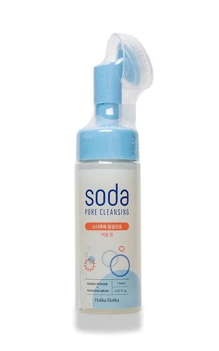 Пінка від чорних точок з содою Holika Holika Soda Pore cleansing з силіконовою щіточкою 150 мл