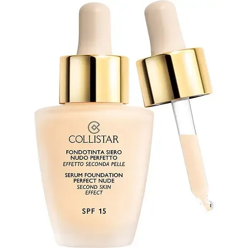 Тональна основа Collistar Perfect Nude Second Skin Effect SPF 15, відтінок 0 (Cameo), 30 мл