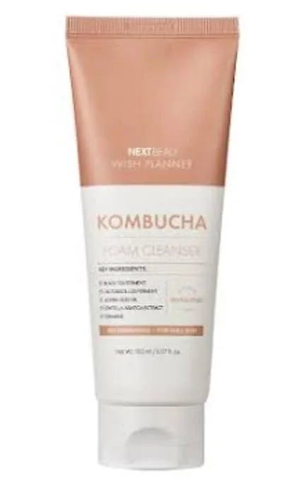 Пінка для вмивання NEXTBEAU Wish Planner Kombucha Biome з комбучею, пробіотиками та церамідами 150 мл