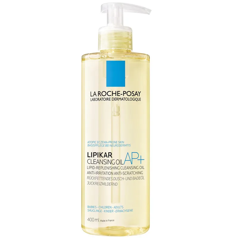 Олія La Roche-Posay (Ля Рош-Позе) Lipikar AP+ ліпідовідновлююча очищуюча для ванни та душу для немовлят дітей дорослих 400 мл