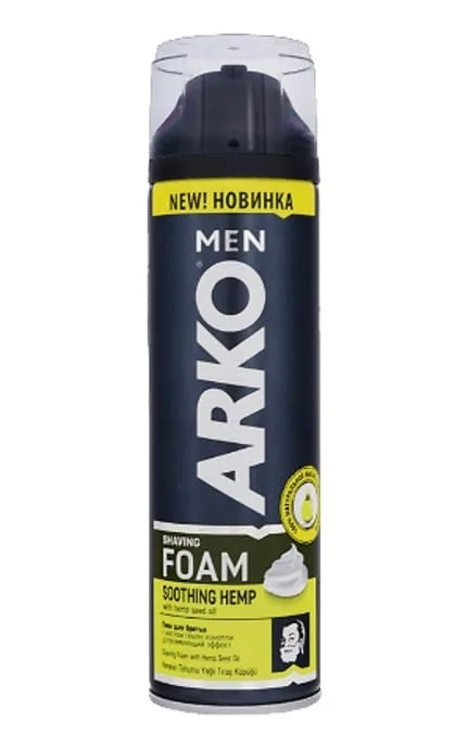 Піна для гоління ARKO Men з олією насіння конопель 300 мл