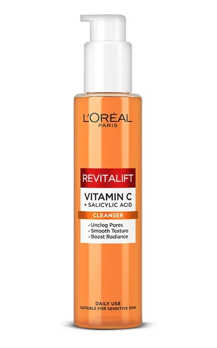 Пінка для обличчя очищувальна L'Oreal Paris Revitalift Vitamin C + Salicylic Acid 150 мл