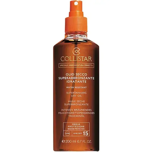 Суха олія для інтенсивної засмаги Collistar Special Perfect Tanningl SPF 15, 200 мл