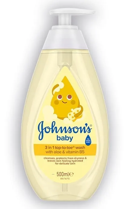 Пінка-шампунь для купання Johnson's Baby Від маківки до п'ят