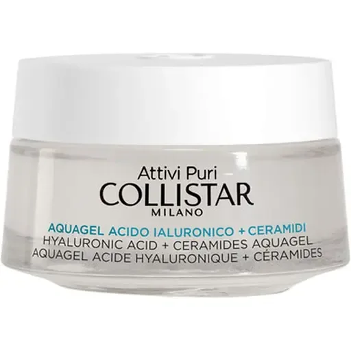 Аква-гель для обличчя Collistar Pure Actives Hyaluronic Acid + Ceramides Aquagel, з гіалуроновою кислотою та церамідами, 50 мл