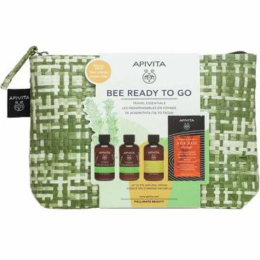 Набір для подорожей Apivita Bee Ready To Go Kit (gel/75ml + milk/75ml + shm/75ml + mask/20ml)