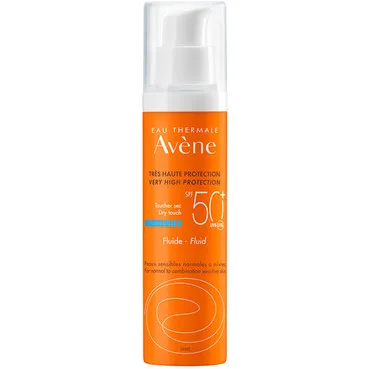Сонцезахисний флюїд для обличчя SPF 50+Avene Eau Thermale Sun Care Fluid SPF 50+