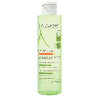Exomega Control Гель для душу 2-в-1 пом'якшуючий A-Derma Exomega Control 2-in-1 Emollient Gel