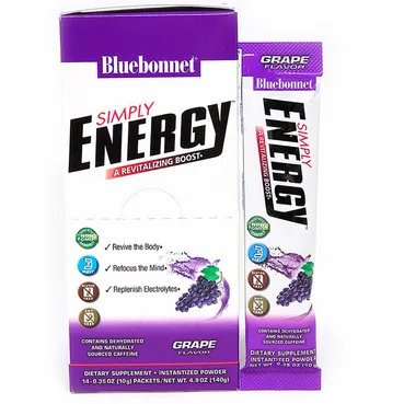 Енергетичний напій в порошку - Смак винограду Bluebonnet Nutrition Simply Energy Grape