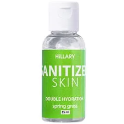 Антисептик санітайзер "Spring Grass" Hillary Skin Sanitizer Double Hydration