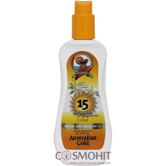 Australian Gold Spray Gel - Сонцезахисний спрей-гель SPF
