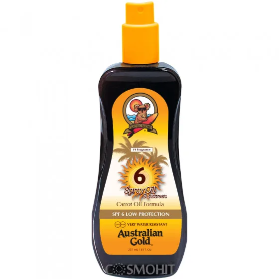 Australian Gold Spray Carrot Oil Formula SPF 6 - Сонцезахисний спрей з морквяною олією SPF 6