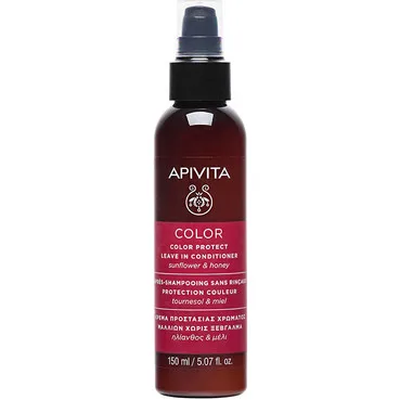 Кондиціонер ЗАХИСТ КОЛЬОРУ незмивний з соняшником та медом Apivita Color Protect Leave In Conditioner With Sunflower & Honey