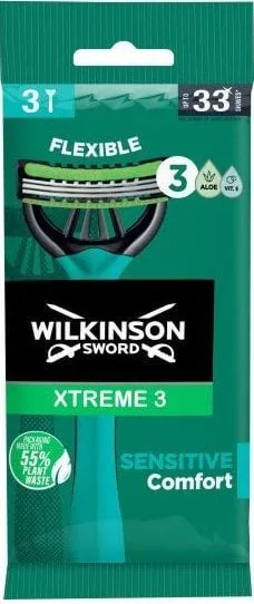 Станки одноразові Wilkinson Xtreme3 Sensitive чоловічі 3 леза 3 шт